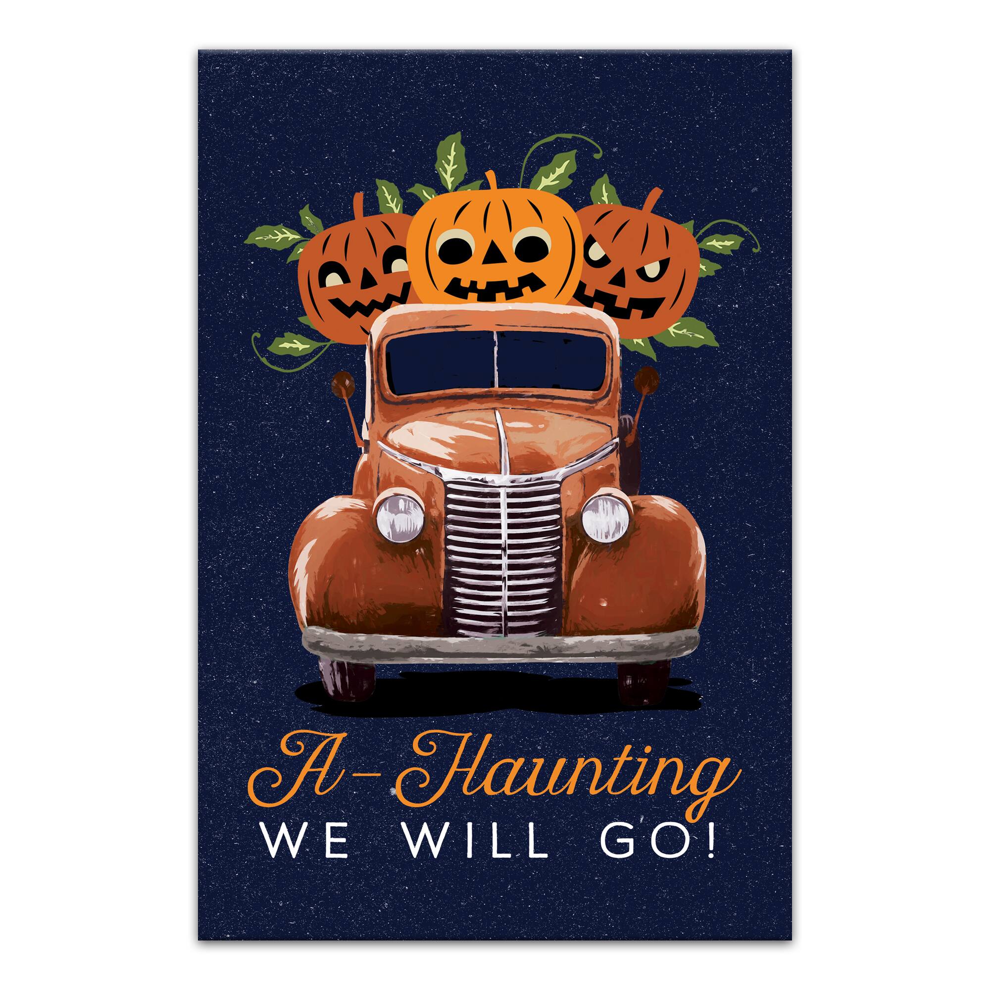 A-Haunting We Will Go! Canvas Wall Art